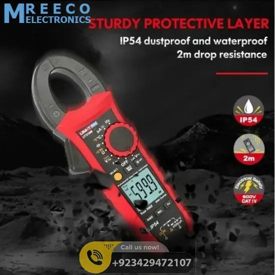 UNI T UT219M True RMS AC DC Clamp Meter 600A - Bottom View