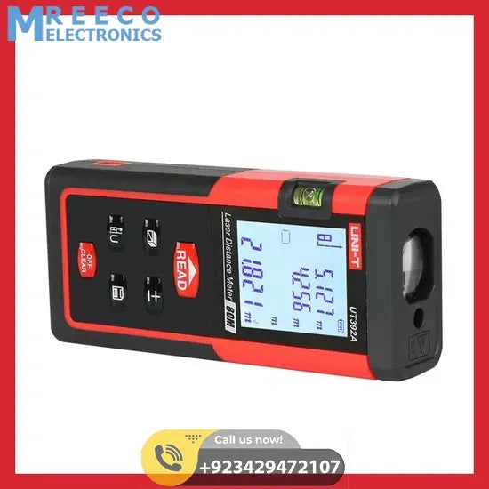 UNI-T UT-392A Laser Distance Meter - Side View