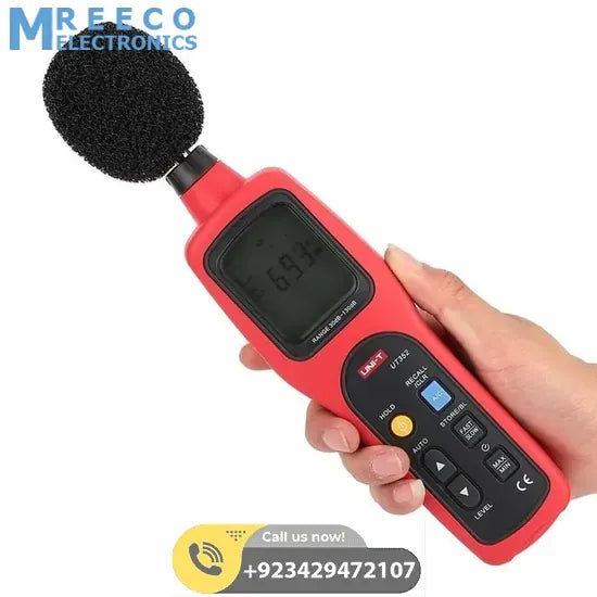 UNI T UT352 Digital Sound Level Meter - Side View
