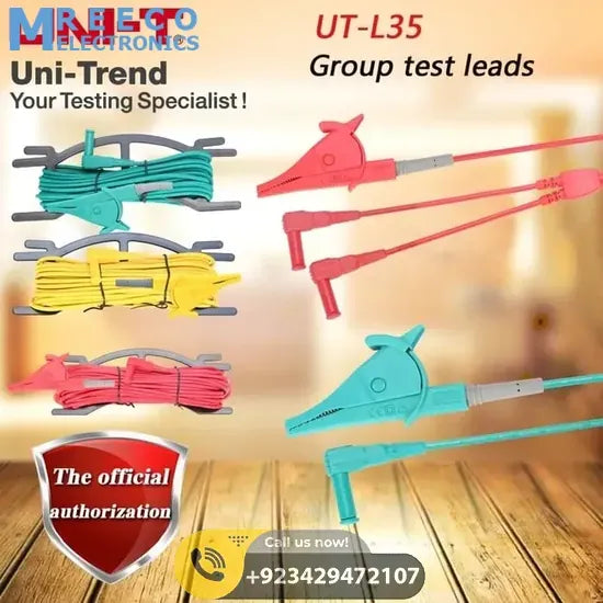 UNI T Group Test Leads Probes UT-L35 - Back View