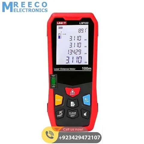 UNI T LM100 Laser Distance Measuring Rular Meter - Front View