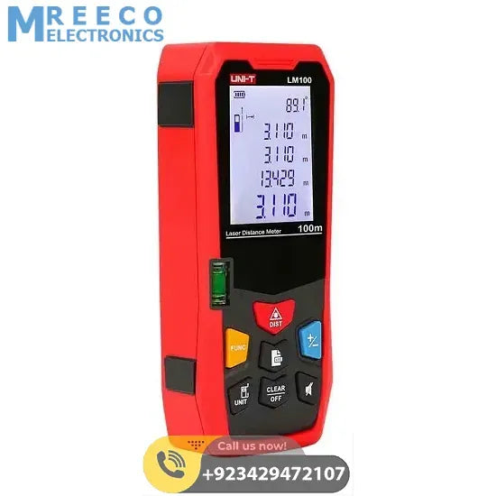UNI T LM100 Laser Distance Measuring Rular Meter - Back View