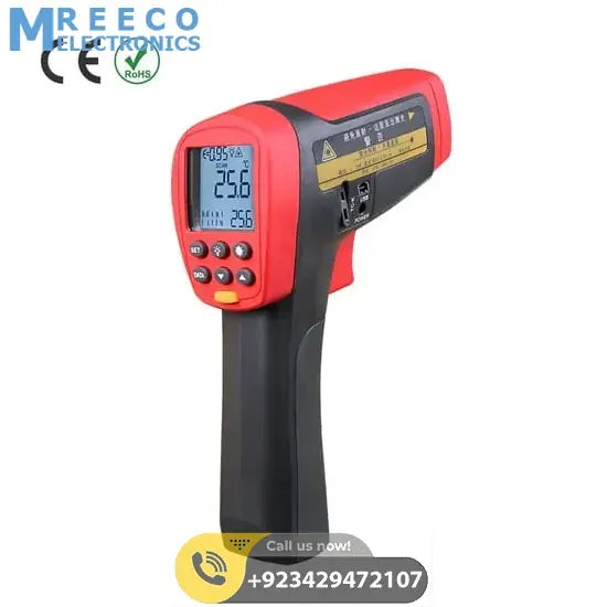 Digital Infrared IR Thermometer UNI T UT305C - Side View