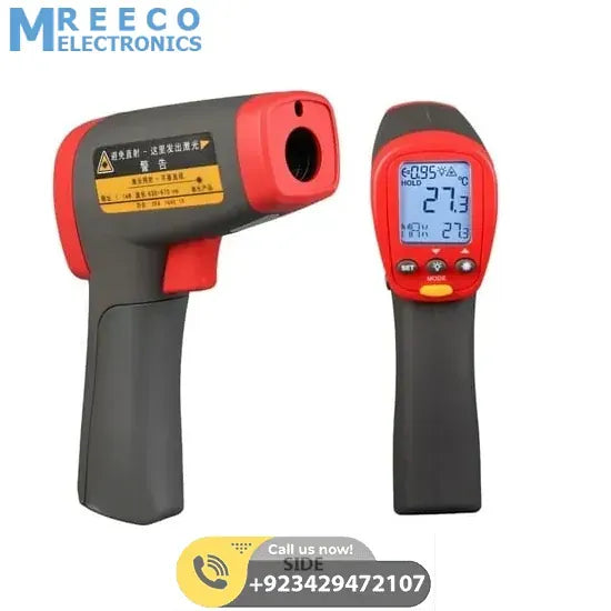 Digital Infrared IR Laser Thermometer UNI T UT303C - Side View
