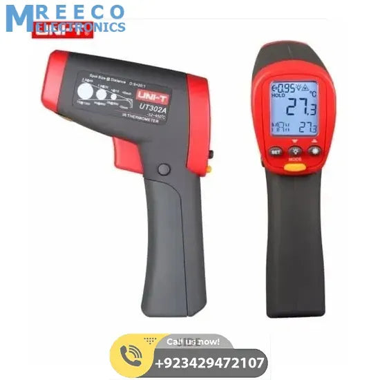 Infrared IR Professional Thermometer UNI T UT302A - Front View