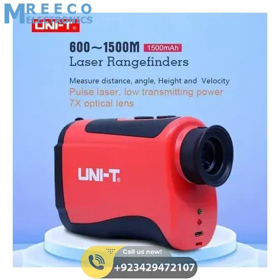 UNI T 1500M Laser Rangefinder Monocular Telescope LR1500 - Front View