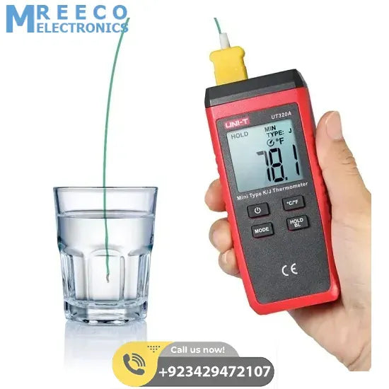 UNI T Digital Contact Type Thermometer UT320D - Front View