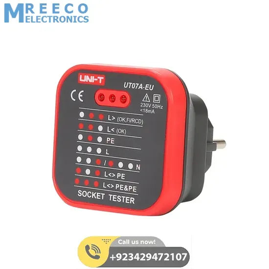 UNI-T UT07A-EU Socket Tester - Front View