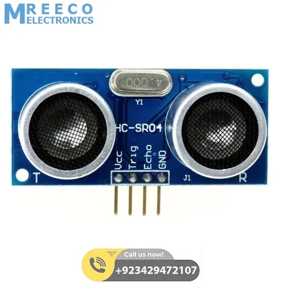 HC-SR04 HC SR04 Arduino Ultrasonic Sensor - Front View