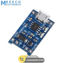 TP4056 1A Li-Ion Battery Charging Board Micro USB with Current Protection BMS - Side View