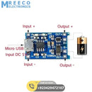 TP4056 1A Li-Ion Battery Charging Board Micro USB with Current Protection BMS - Top View