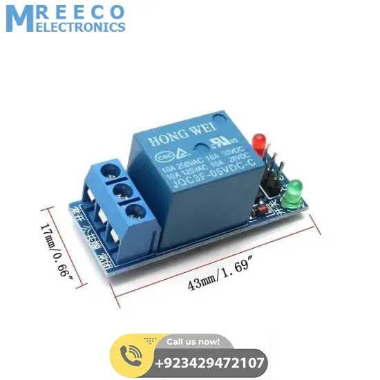 1 Channel Relay Module For Arduino - Top View