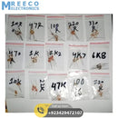 150pcs Resistor Pack of 15 Values 10R,47R,100R,220R,330R,470R,1K,2.2K,4.7K,6.8K,10K,22K,47K,100K,220K - Front View