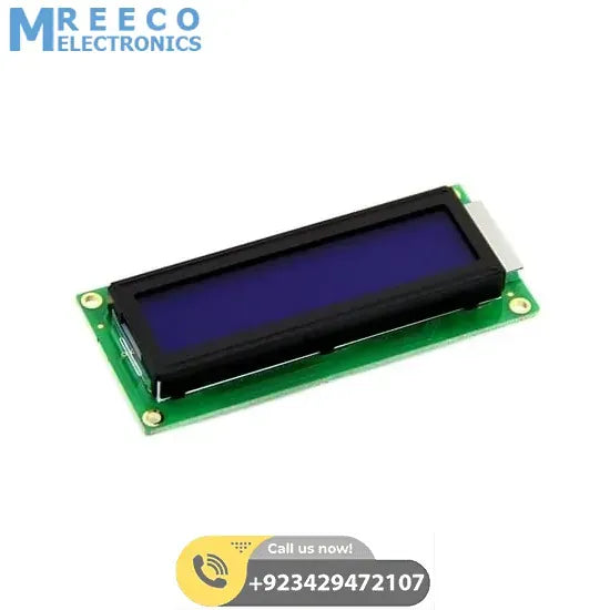 Blue 1602 LCD 16x2 Character LCD Arduino Display For Arduino - Back View