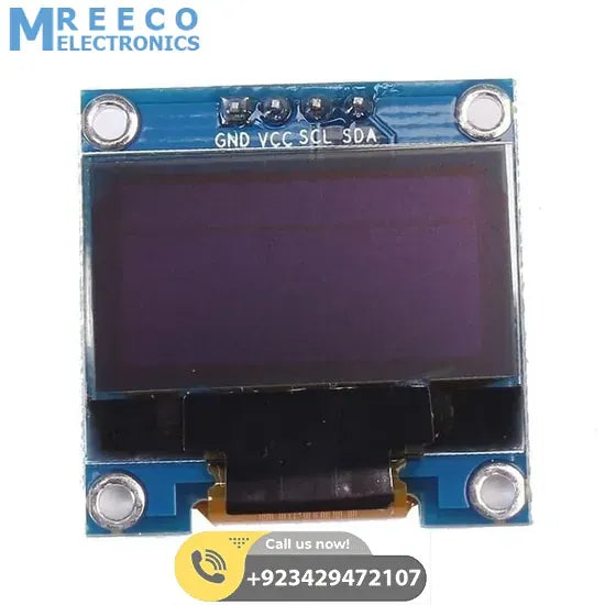 Arduino 0.96 inch IIC OLED Display 128X64 I2C SSD1306 LCD Screen - Back View