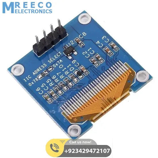 Arduino 0.96 inch IIC OLED Display 128X64 I2C SSD1306 LCD Screen - Top View