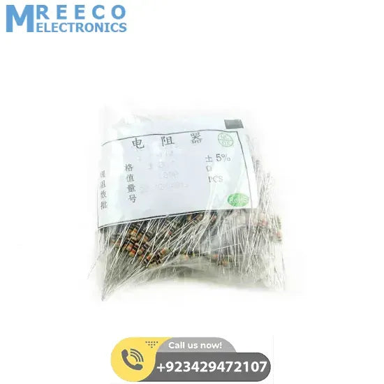 1000 pcs of 1/4 Watt, Quarter Watt ,0.25W 5% Resistor in Pakistan - Top View
