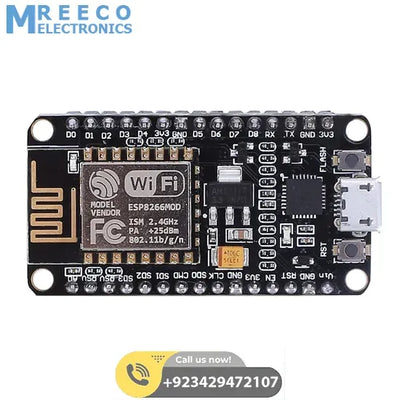 NodeMcu V2 Lua WIFI IoT Development Board CP2102 ESP 12E ESP8266 - Side View