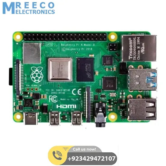 Raspberry Pi 4 4GB RAM - Side View