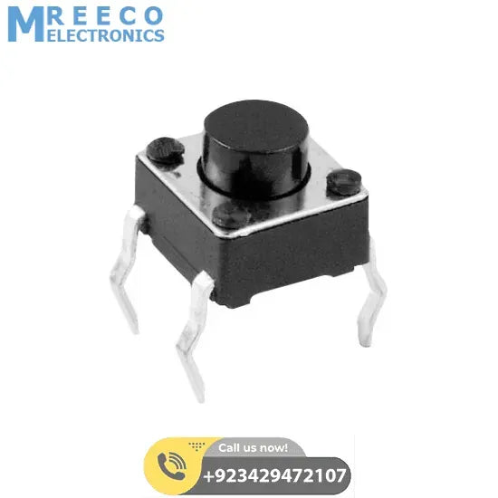 Momentary Tactile DIP Push Button Switch - Front View