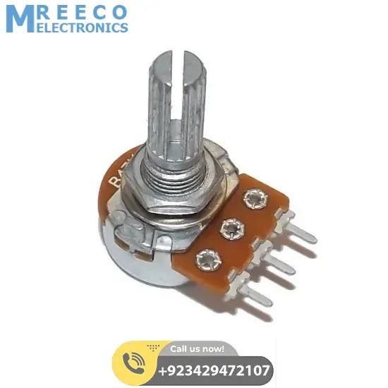 10K Variable Resistor Potentiometer Volume Type - Front View
