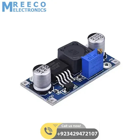 hw-432 XL6009 DC To DC Boost Converter Voltage Booster - Back View