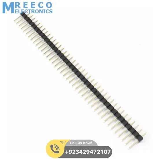 2.54mm Pitch 40 Pin Male Header In Pakistan - Front View