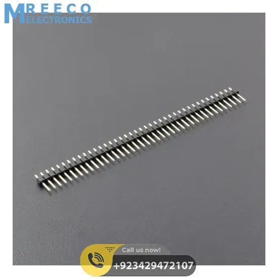 2.54mm Pitch 40 Pin Male Header In Pakistan - Back View