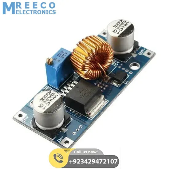 Adjustable DC To DC Step Down 5A Buck Converter With Heatsink XL4015 - Back View