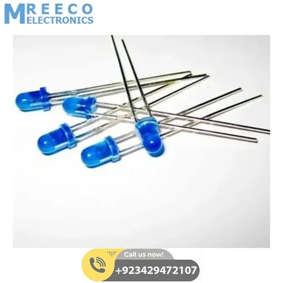 5mm Blue LED Light Emitting Diode - Back View