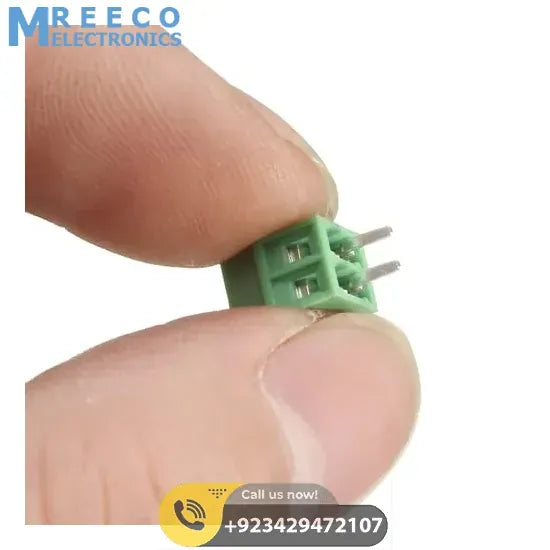 2 Pin PCB Screw Terminal Block Connector - Front View