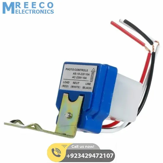 Automatic Light Control Sun Switch LDR In Pakistan AS-10-220 Day Night Sensor Switch - Angle View