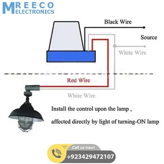 Automatic Light Control Sun Switch LDR In Pakistan AS-10-220 Day Night Sensor Switch - Zoomed View