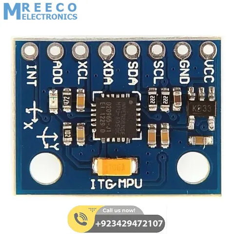 GY521 MPU6050 3 Axis Digital Gyroscope Accelerometer Sensor Module - Front View