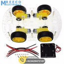 Imported Original 4WD Smart Robot Car Chassis Kit For Arduino - Top View