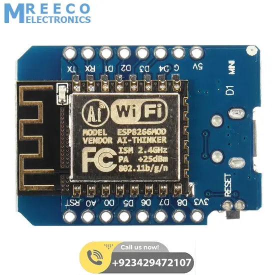 WeMos D1 Mini WIFI Development Board ESP8266 In Pakistan - Front View