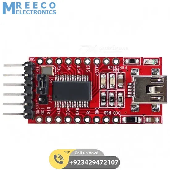 FT232RL FT232 USB TO Serial USB To UART TTL 5V 3.3V FTDI Module - Back View