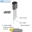 Original LM35 Temperature Sensor - Back View