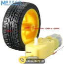 RC Car TT Gear Motor DC 3V-6V Robot Smart Robot Car Tyre Wheel Gear Motor Set DC 3-6V - Front View