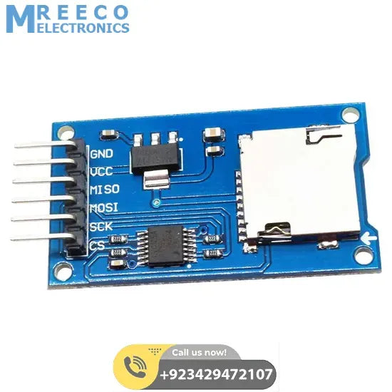 Arduino SD Card Reader Module In Pakistan - Side View