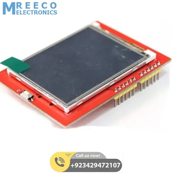 Arduino Uno 2.4 inch TFT LCD Shield - Side View