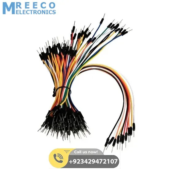 65pcs Jump Wire Cable Male to Male Jumper Wire for Arduino Breadboard 1 bag - Back View