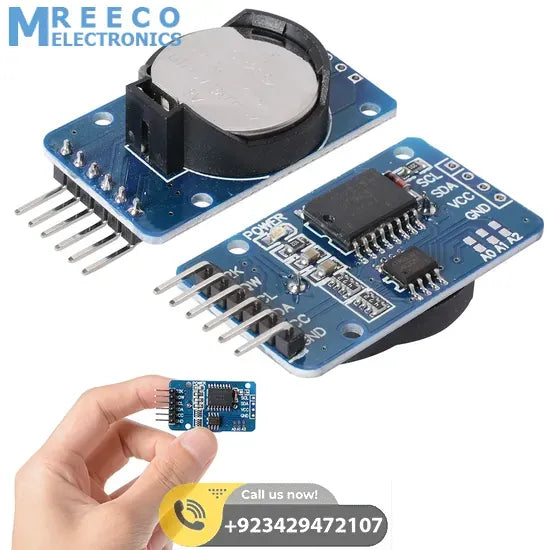ZS-042 DS3231 Precision RTC Real Time Clock Module with CELL In Pakistan - Front View