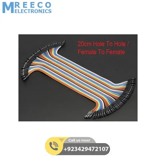 20Cm Hole To Hole Jumper Wire Dupont Line 40 Pin Arduino Jumper Wires - Front View