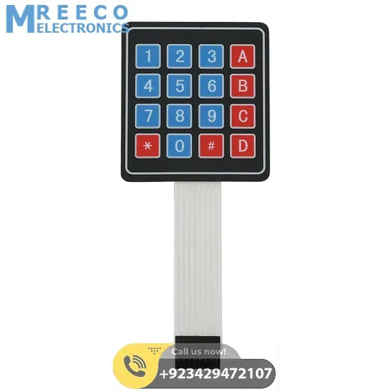 Arduino 4X4 Keypad Matrix Keypad Membrane Switch - Back View