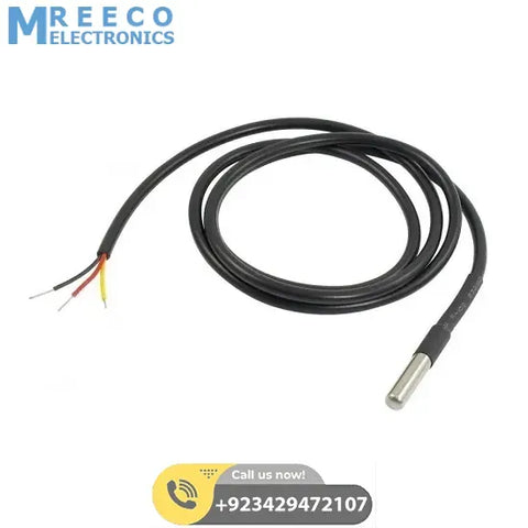 Waterproof DS18B20 Temperature Sensor - Front View