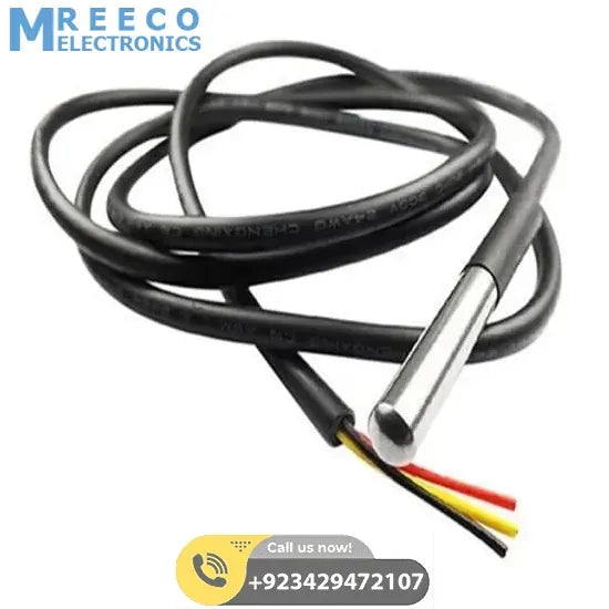 Waterproof DS18B20 Temperature Sensor - Side View