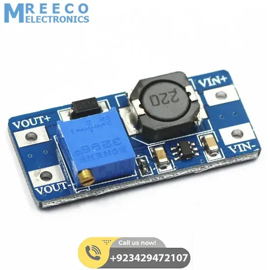 MT3608 Booster Converter Power Module DC-DC Step Up Module - Back View