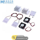 DIY kits Thermoelectric Peltier Refrigeration Cooling System Water cooling+ fan+ 2pcs TEC1-12706 Coolers - Side View