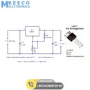 Adjustable Voltage Regulator LM317 - Side View